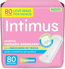 Intimus Protetor Diário com Indicador de Troca - 80 unidades