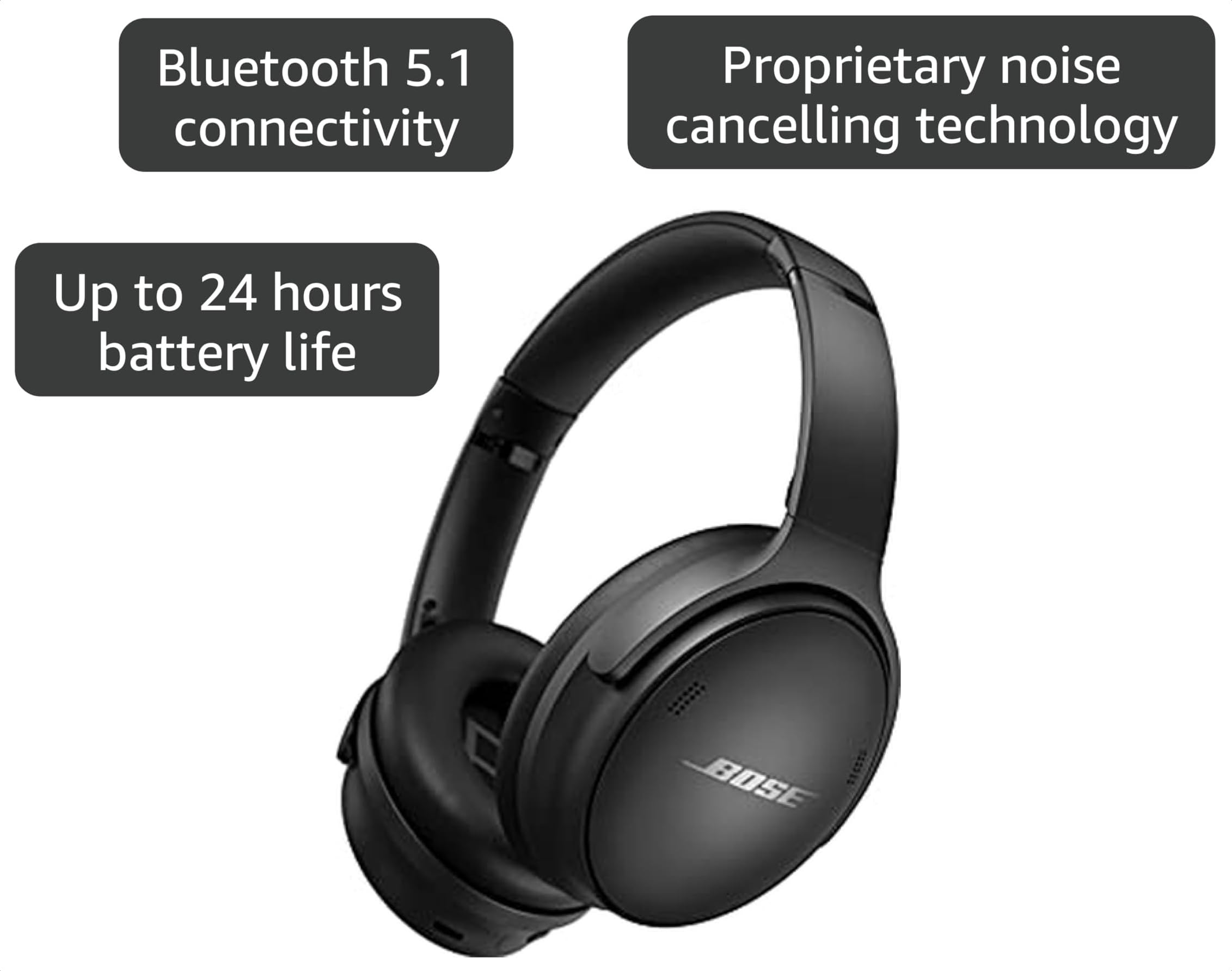Amazon.com: Bose QuietComfort 45 SE Noise Cancelling Over-the-Ear