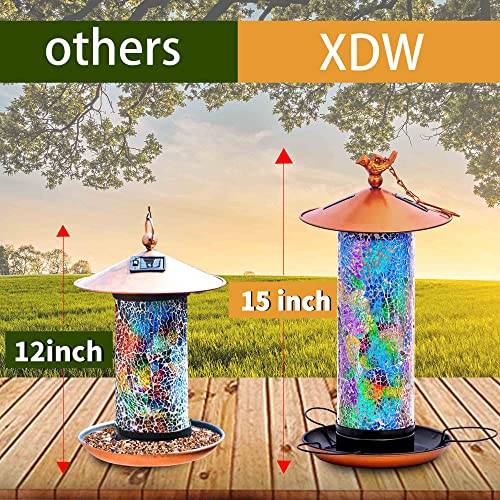 2022 Newest Solar Wild Bird Feeder Hanging For Garden Yard Outside Decoration, Waterproof Lantern Design Feeder For Birds, Solar Bird Feeder As Gift Ideas For Bird Lovers #TOP1
