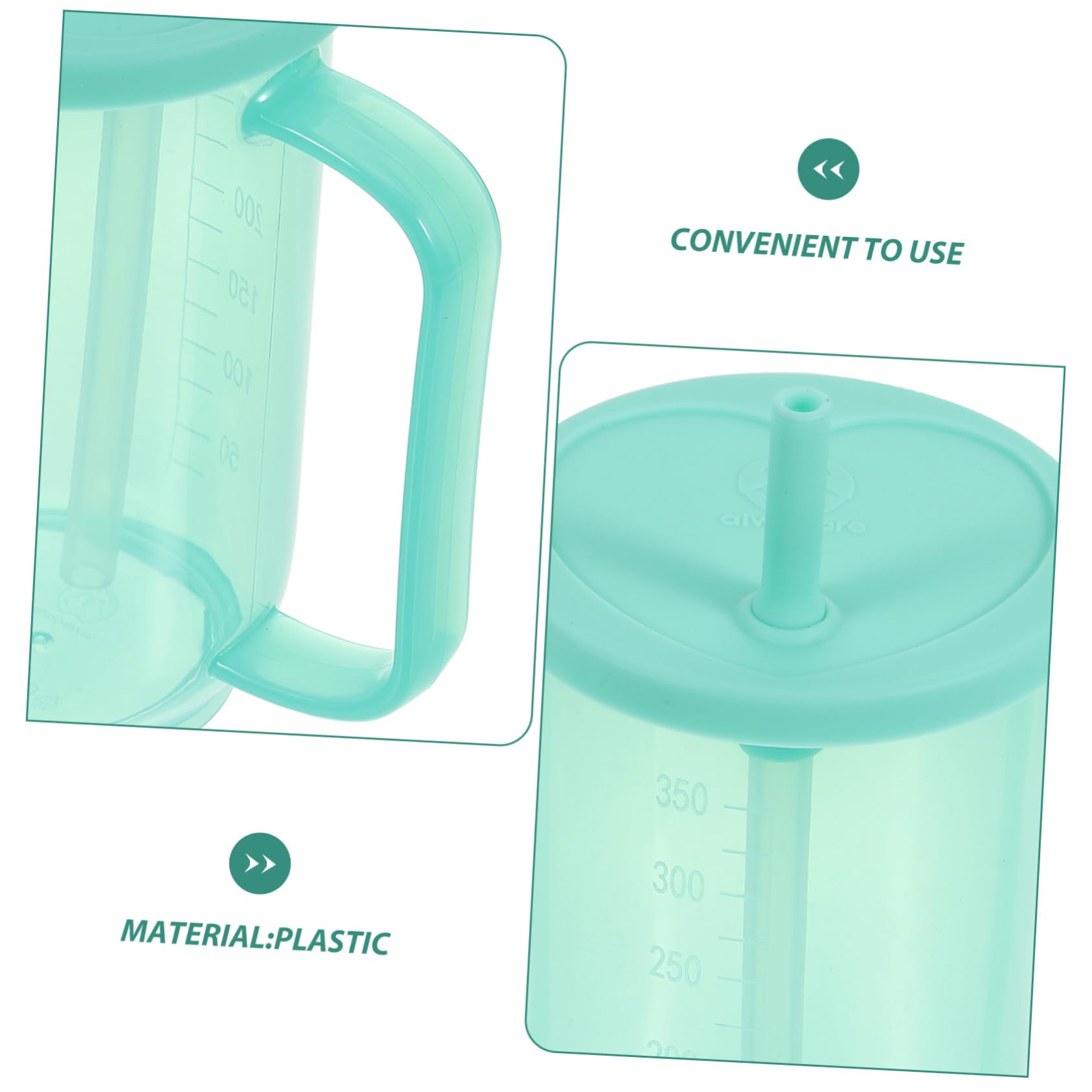 IWOWHERO Inclined Mouth Nursing Cup for Disabled Patients Elderly and Maternity Care Spill-Proof Drinking Cup Moderate Capacity Drinking Aid for Daily Use - Image 3