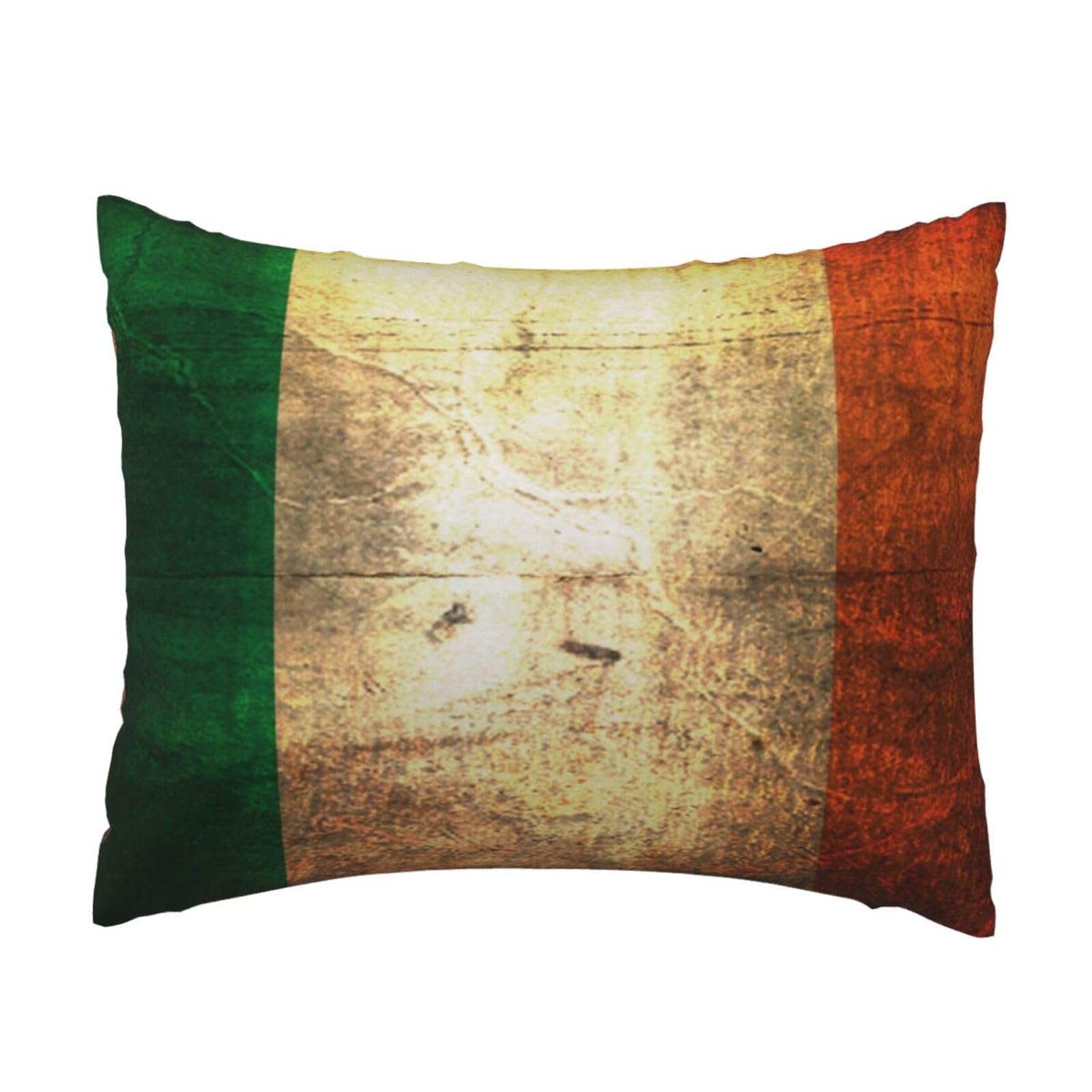WSHFFILO Irish Flag printed Pillow Case 20x26in Decorative pillowcase Throw Pillow Cover