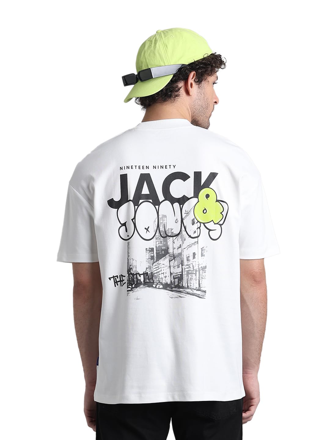 jack & jones Men Pure Cotton Oversized T-Shirt | Boxy Fit | Drop Shoulders-picture-39