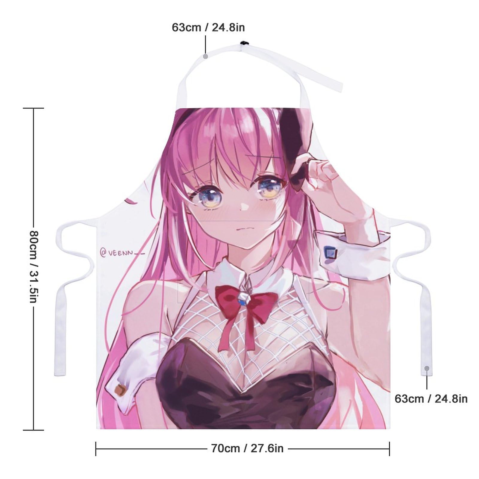 Amazon｜ぼっちざろっく エプロン レディース メンズ アニメエプロン