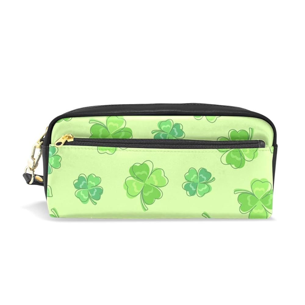 Amazon | ミヤビヤ ペンケース 四つ葉柄 クローバー柄 葉っぱ柄