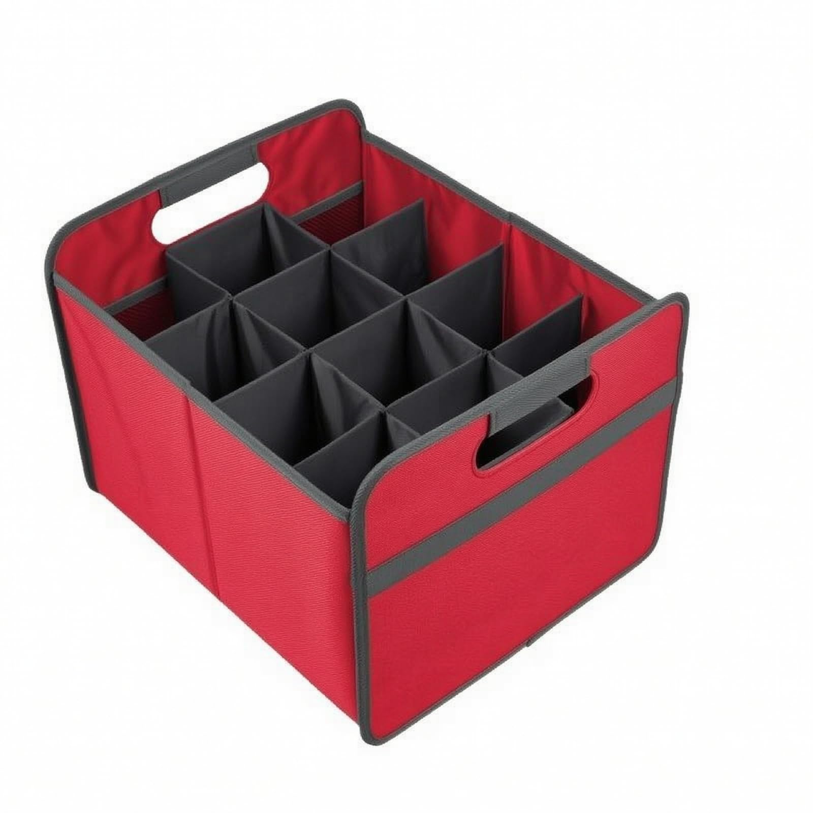 Organizador con 12 Compartimentos Plegable Organizador con Incorporadas Reforzado Botellero para Almacenamiento en Casa