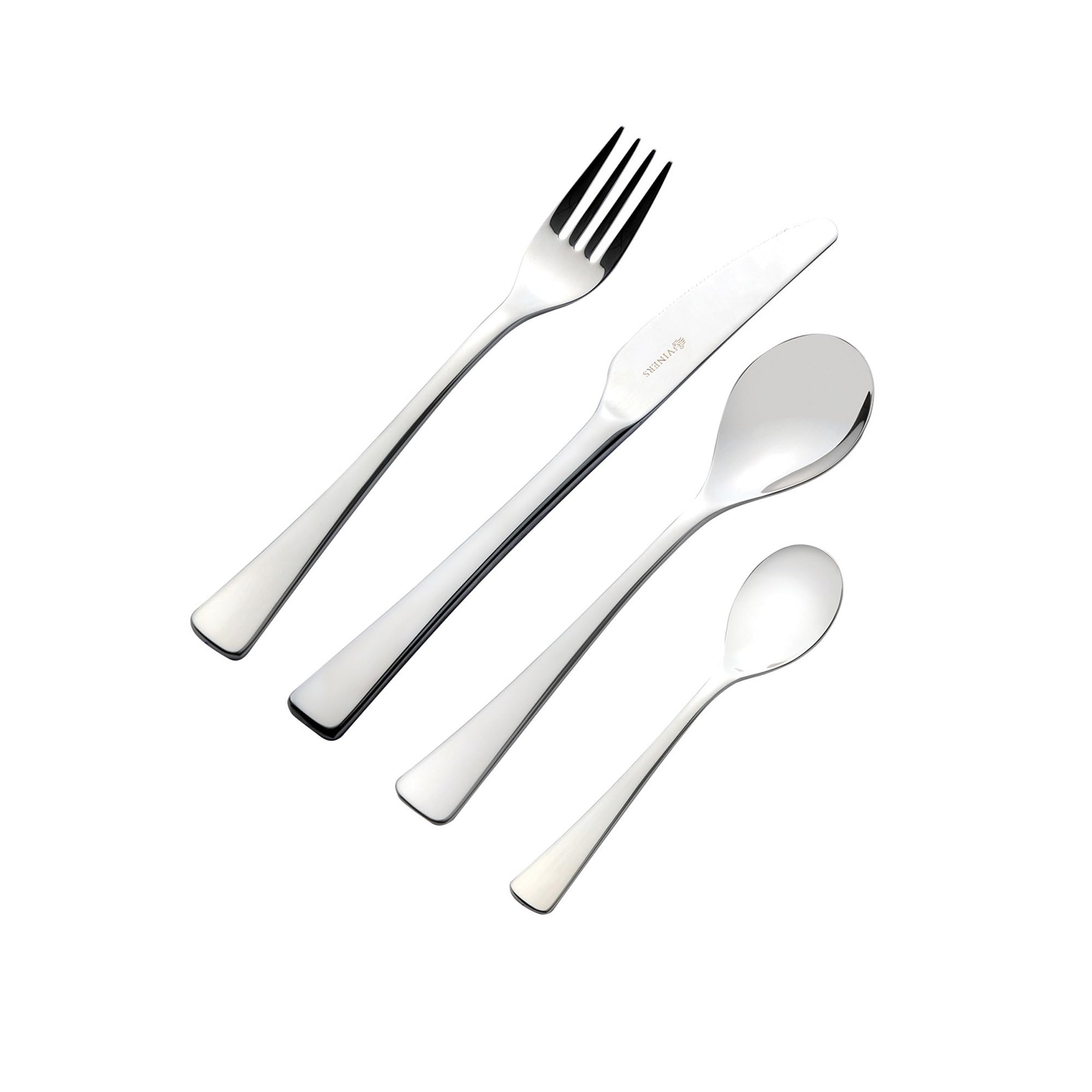 Viners Darwin Cutlery Set|Premium 18/10 Stainless Steel | Set of 16 Pieces| Silver Mirror Finish | Serves 4 |Dishwasher Safe | Gift Boxed Dinnerware