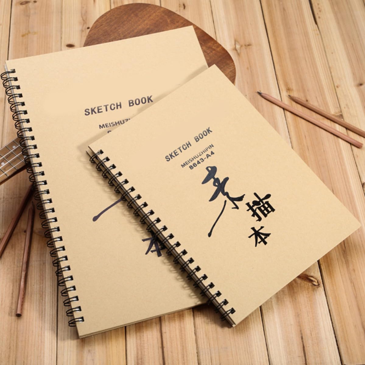 Carnet de Croquis Design Unique en Papier pour pour Dessin et Peinture 2 Pièces pour Étudiants en Peinture et Dessin