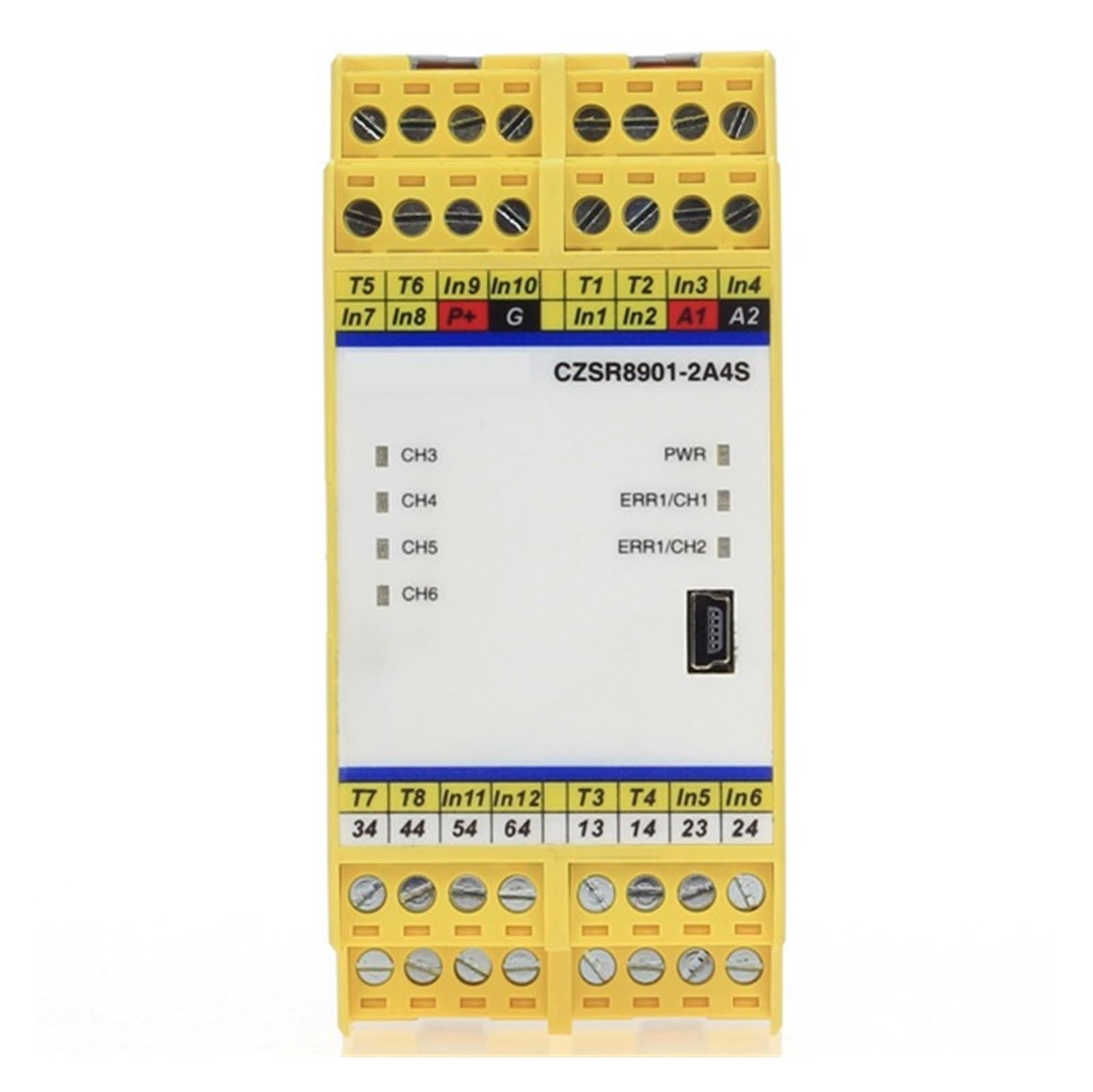 Modulo relè di controllo sicurezza industriale CZSR8901-2A4S