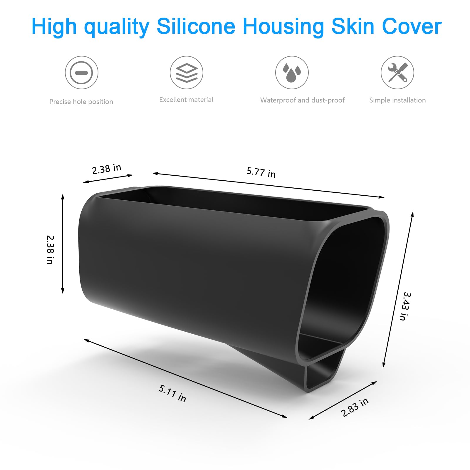 VOMENC Silicone Cover Skins for Outdoor Use Compatible with Eufy Security eufyCam S3 Pro Camera - Image 2