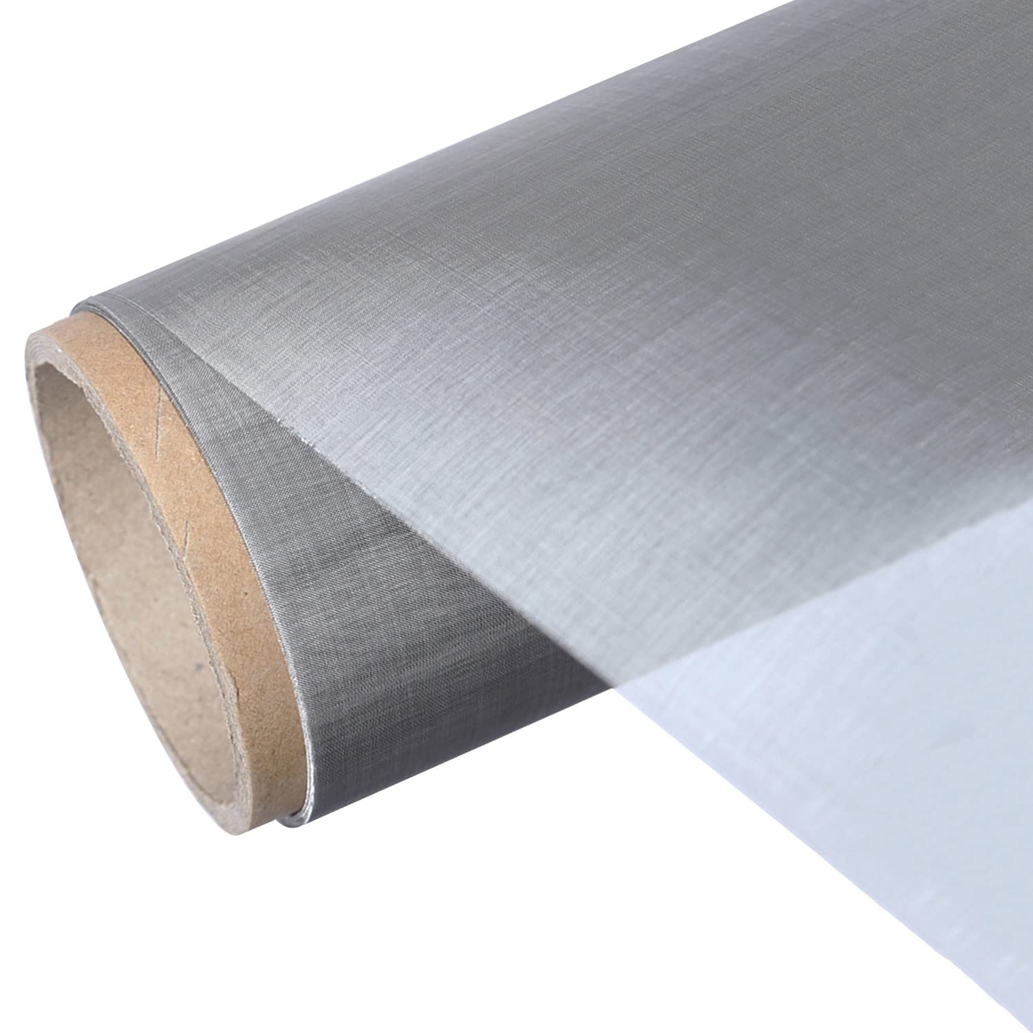 LIEOWYD Stainless Steel Woven Wire Mesh 304 Stainless Steel Woven Wire Mesh, 80 Mesh Fine Screen Mesh Rustproof Ripstop Mosquito Insect Control for Windows, Door, Filter,Silver-1x6m