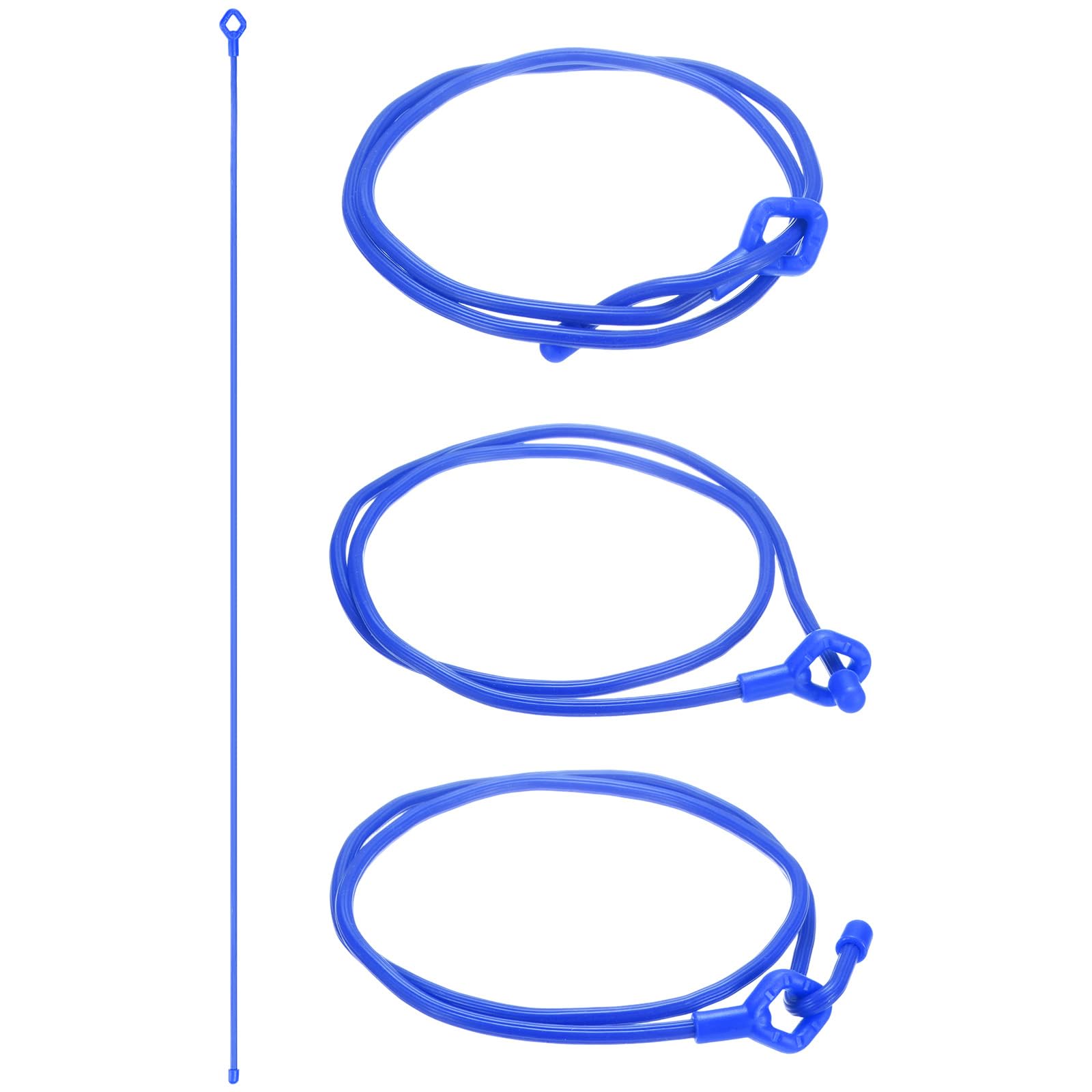 Attaches pour plantes multifonctions en silicone flexible bleu 81 cm