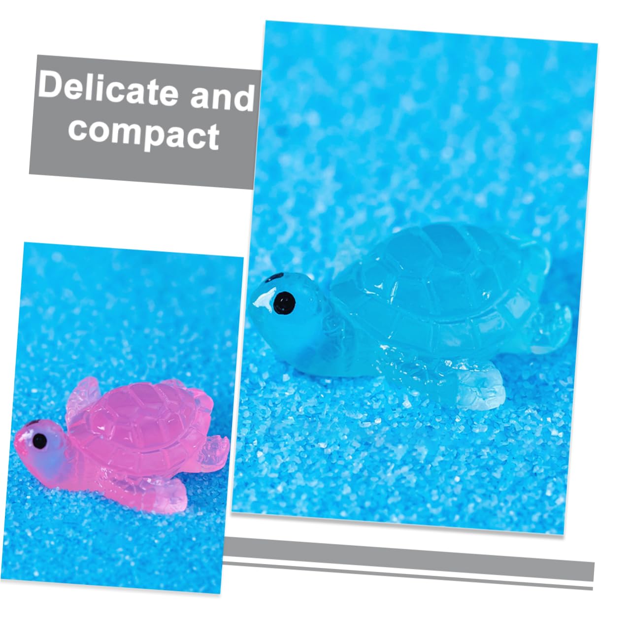 Lot De 40 Mini Tortues Lumineuses En Résine - Figurines Pour Décoration De Jardin, Pots De Fleurs, Paysages Miniatures