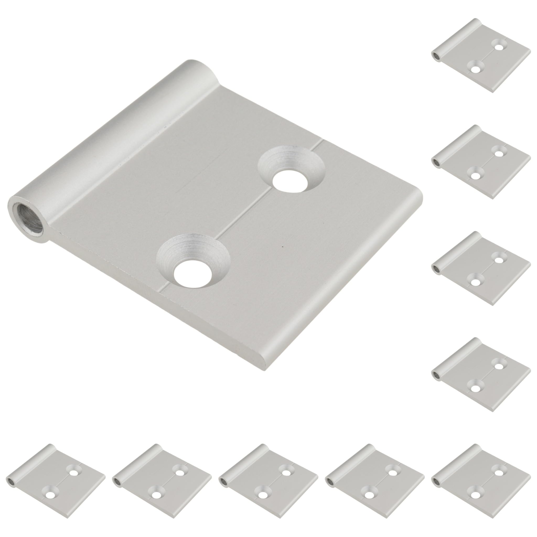 10x, Innenliegendes Scharnier, 30x50, eloxiert, alufarbig