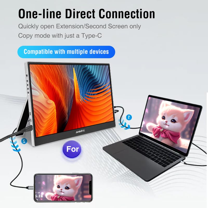 【新品未使用】Anmite 15.6インチポータブルモニター タッチパネル Amazon.co.jp: Anmite ポータブルモニター 15.6インチ コンピューター