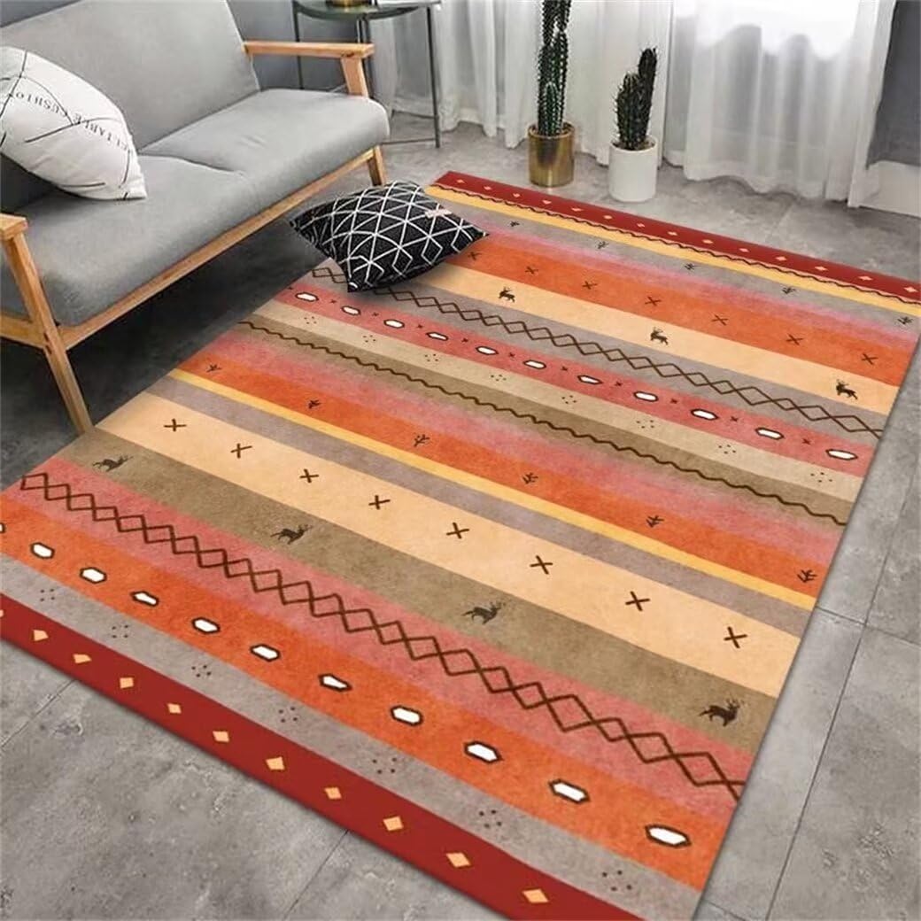 Tapis doux tapis chambre d'enfant lavable et coloré pour jouer au chaud
