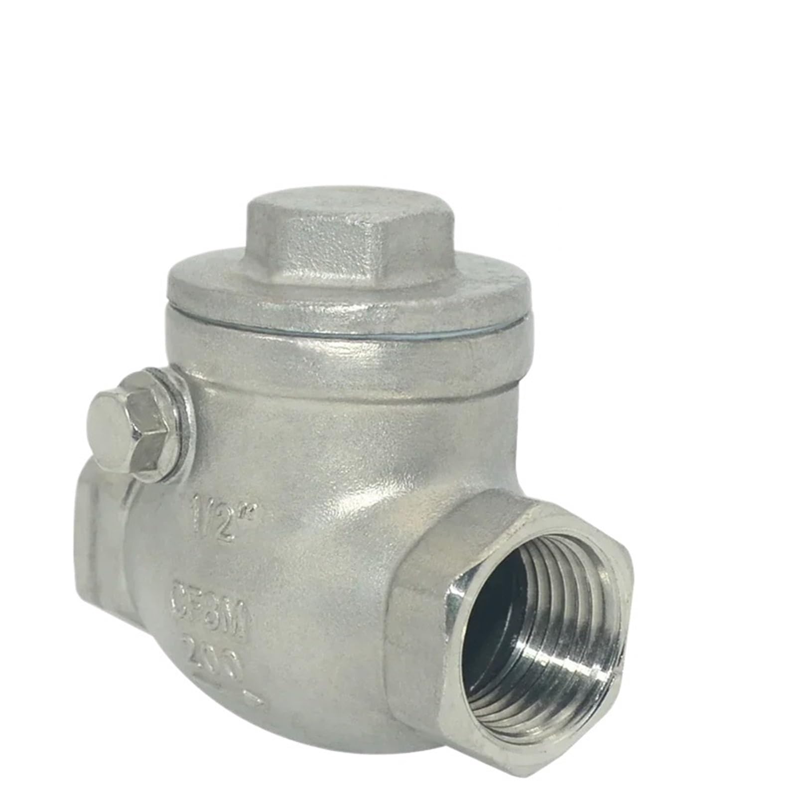 Clapet anti-retour 1/2 en acier inoxydable 304 durable pour tuyauterie