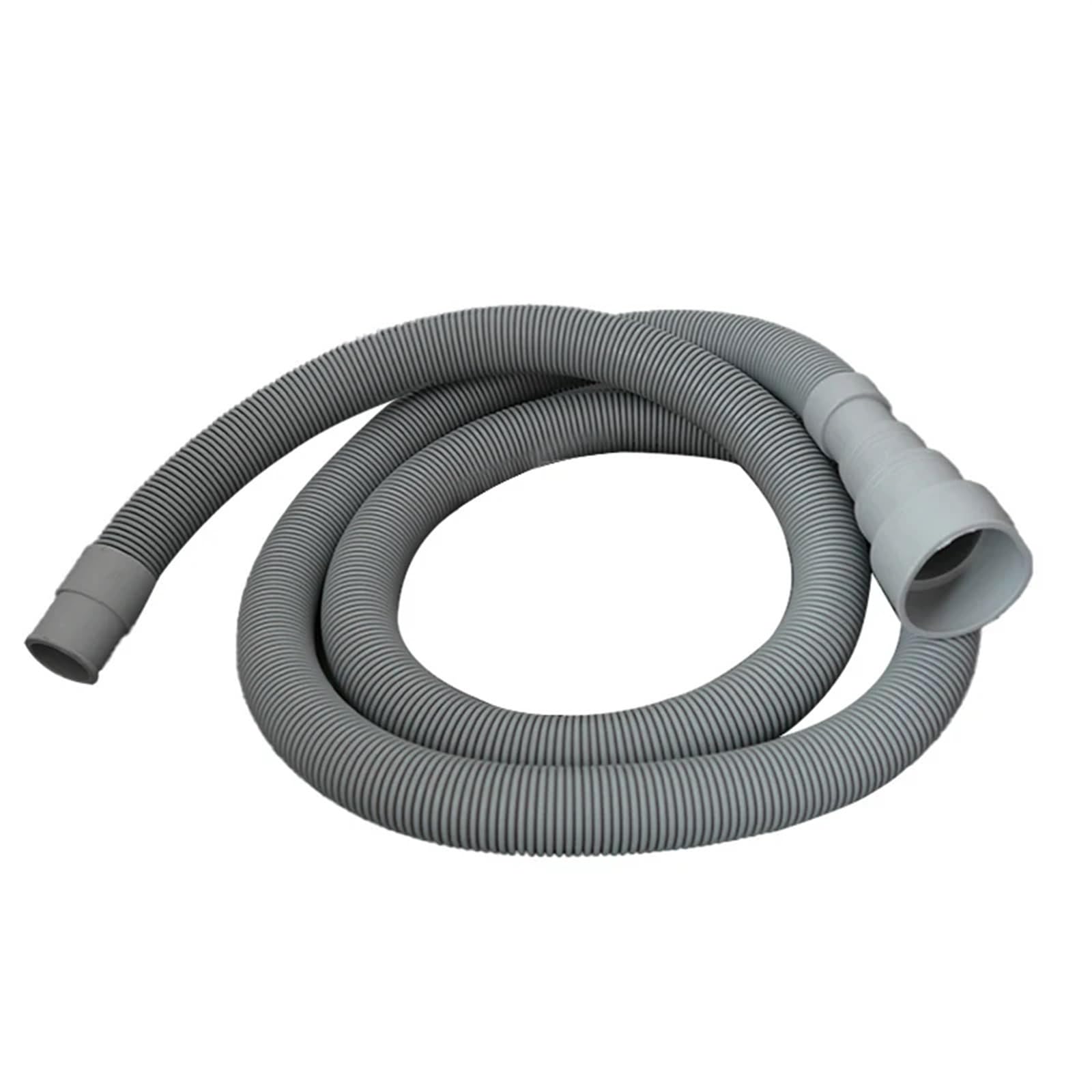 Rrypbovg Dark Grey Washing Machine Drain Hose 1.5/2/3 Metres Washing Machine Outlet Drain Hose Pipe Dishwasher Waste Water Outlet Expel Tube Plastic Stretchable Drain Flexible Pipe