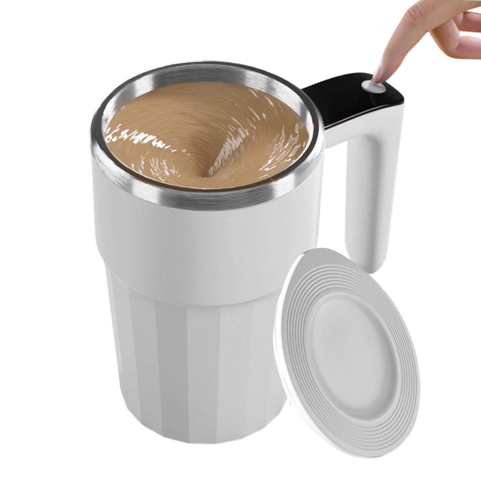 Automatic Coffee Maker USB Rechargeable Beverage Machine 380ml 12 8oz Capacity Temperature Display Smart Control Portable Design Convenient