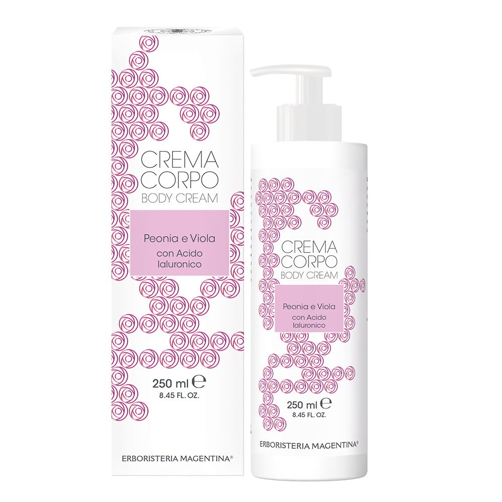 crema corpo peonia e viola con Acido Ialuronico 250ml