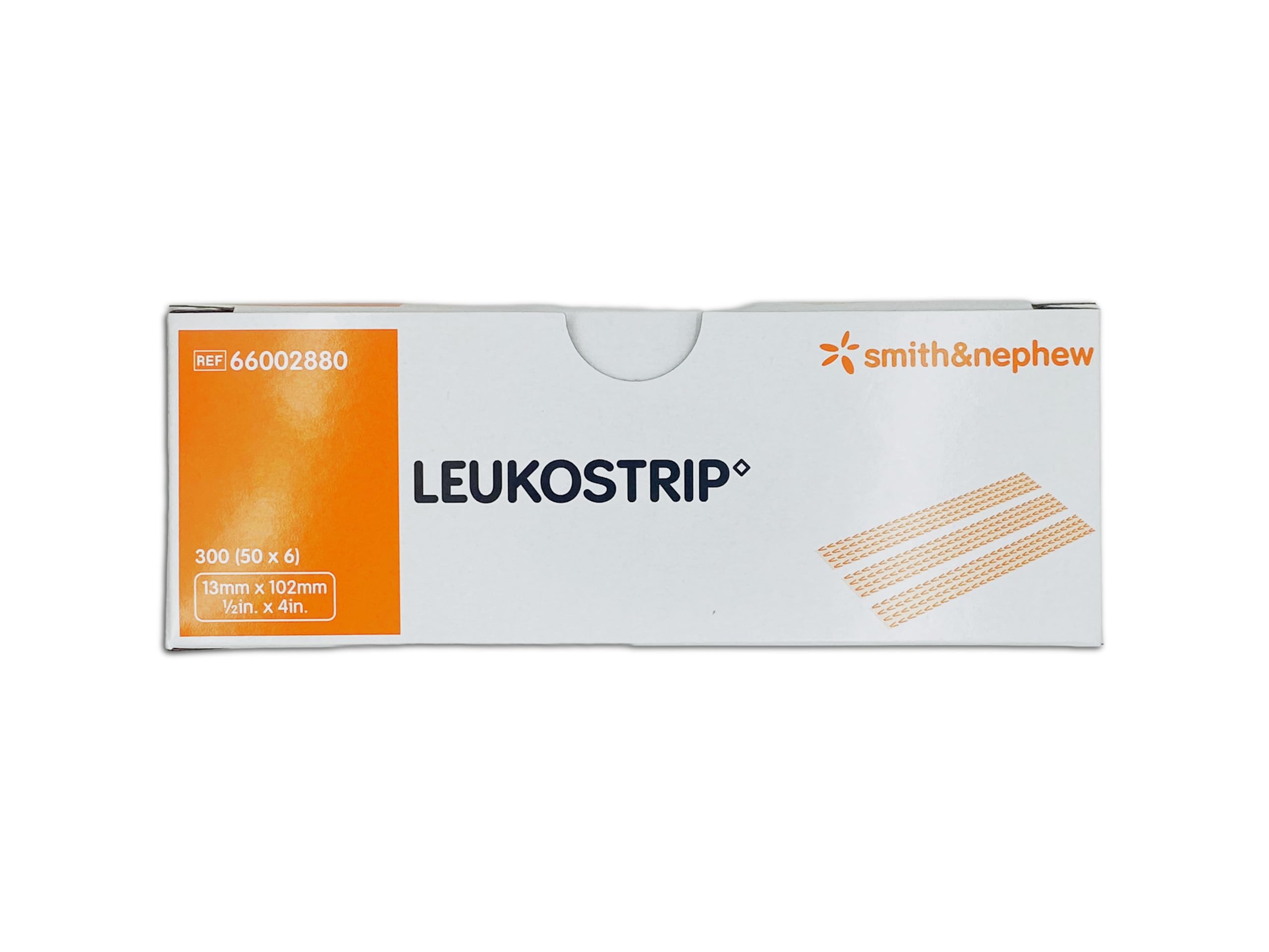Leukostrip 13 x 102 mm (300 Unidades) – Tiras de Sutura Cutánea Estériles XL – Puntos de Aproximación Profesionales – Ideal para Cirugía y Postoperatorio – Alta Resistencia.