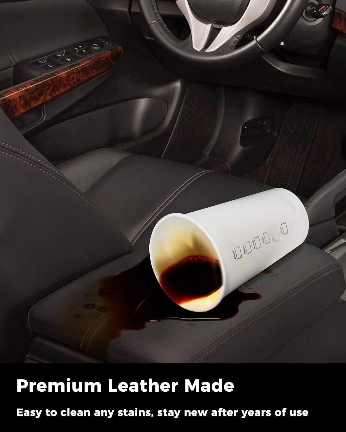 ISSYAUTO Center Console Cover & Front Door Panels Compatible with 2008-2012 Accord Armrest Cover Replacemet