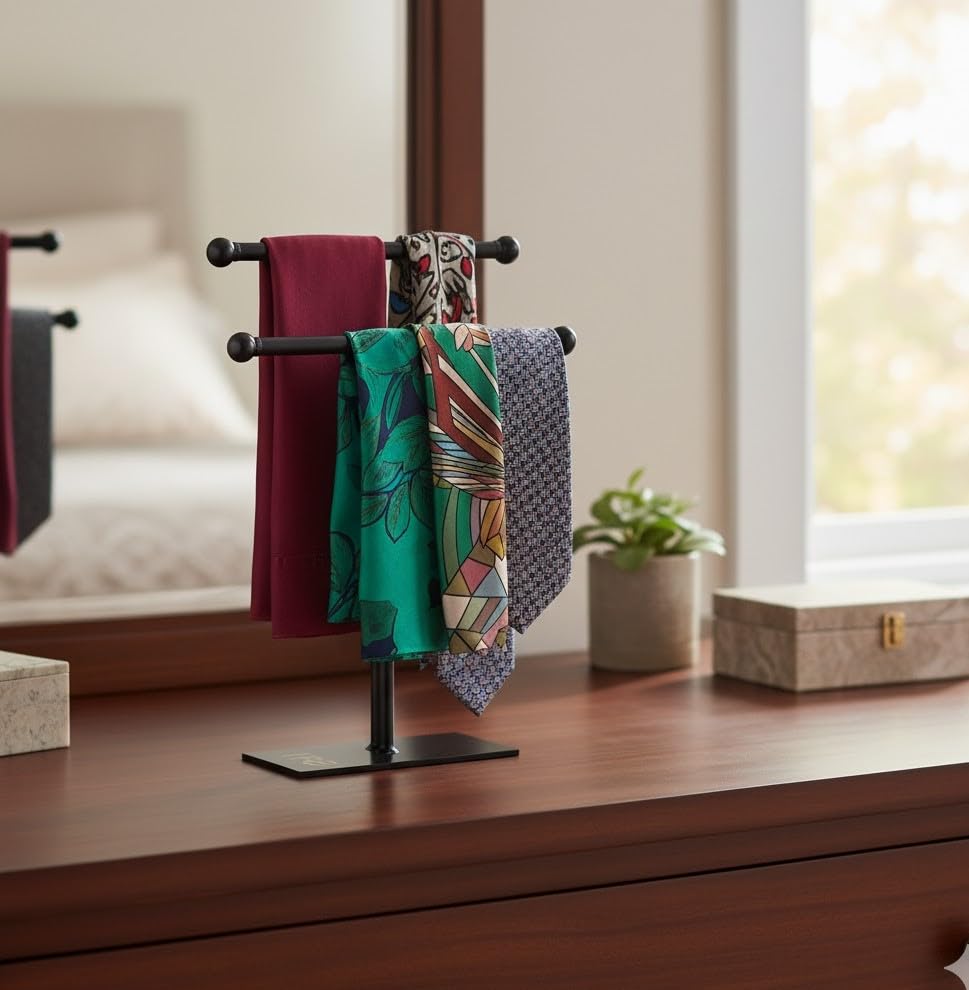 Ira Double -T Hand Towel and Accessories Stand 4