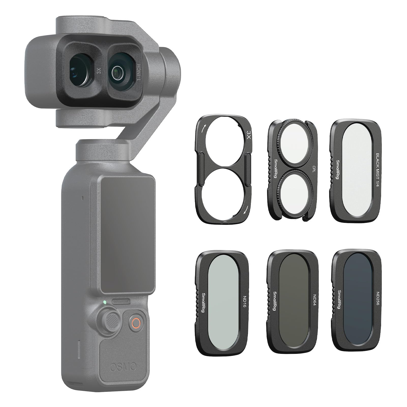 SMALLRIG Zestaw filtrów dzielonych dla Dji Osmo Pocket 4P, 5 sztuk