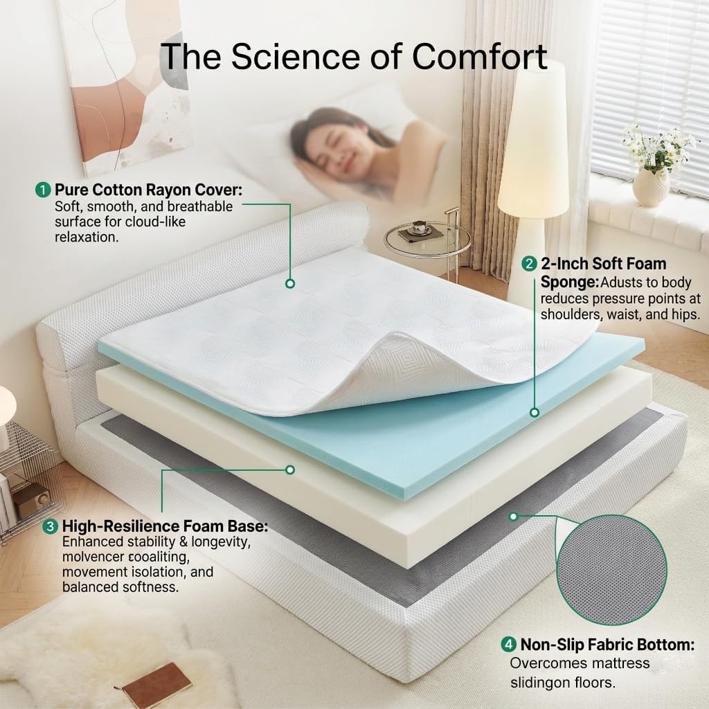 15 Inch All-in-One King Mattress with Bed Frame, Cooling Fiber Mattress in a Box, King Memory Foam Mattress, Medium Firm Memory Foam with Motion Isolation & Pressure Relief