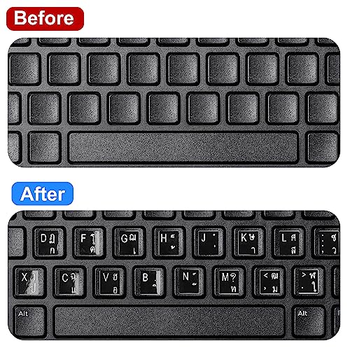 Adhesivos para teclado inglés y tailandés uxcell miniatura 6