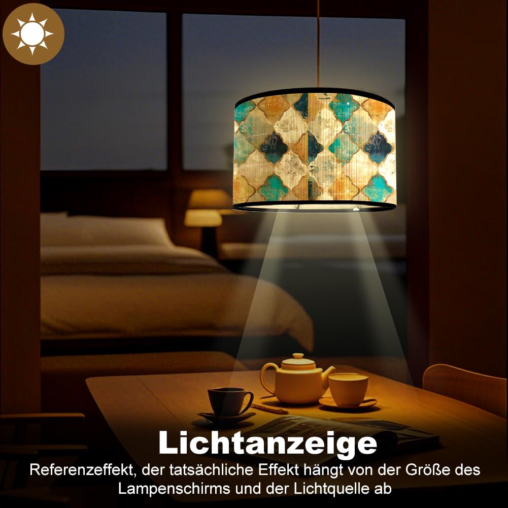 agctrler Wall Lights Decorative Lampshades 70s, Bamboo Lampshade Floor Lamp, Pendant Lamp Table Lamp, E27 Lampshade Vintage - Image 2