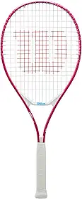 Wilson Ultra Power Raquete de tênis recreativa júnior de 63,5 cm - rosa/branco/azul