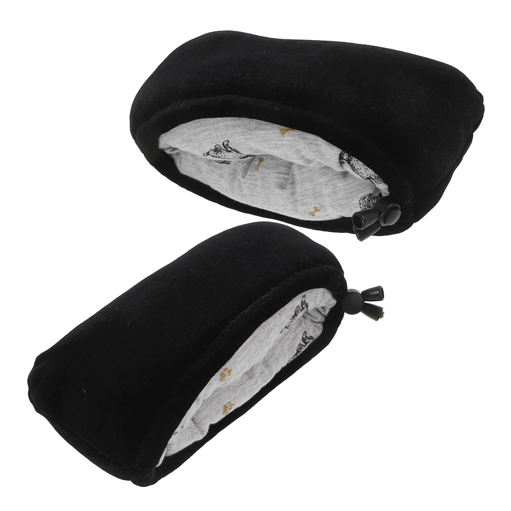 SHERCHPRY 2 Pares Juego De Palillos De Muletas Almohadilla Portátil Muleta Espuma Almohadillas Fosa Cojines Para Muletas Universal Ligero Reutilizable Apoyo Sudor Negro Terciopelo