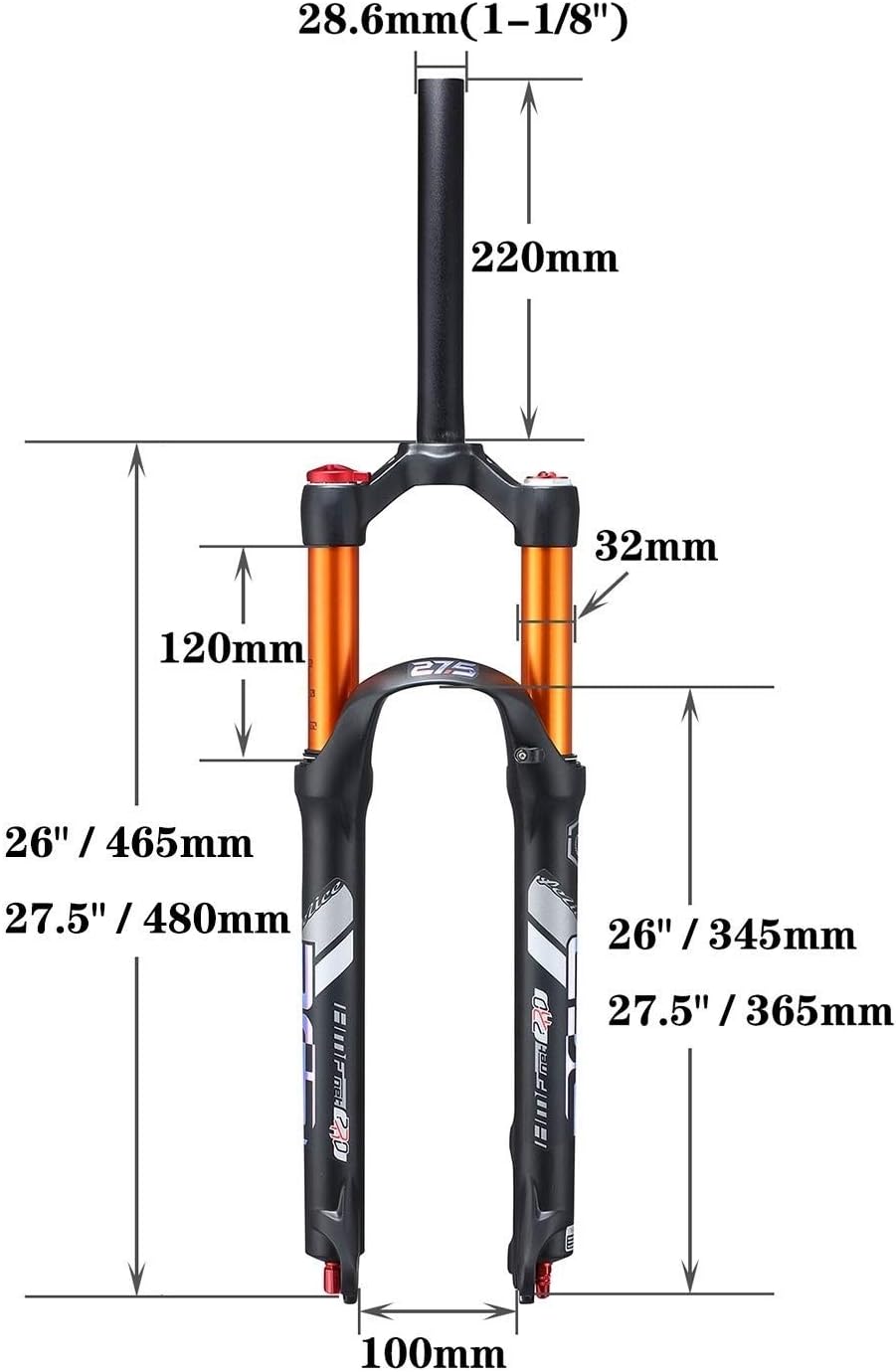 TAXXII 26 サスペンションフォーク マウンテンバイク フロント