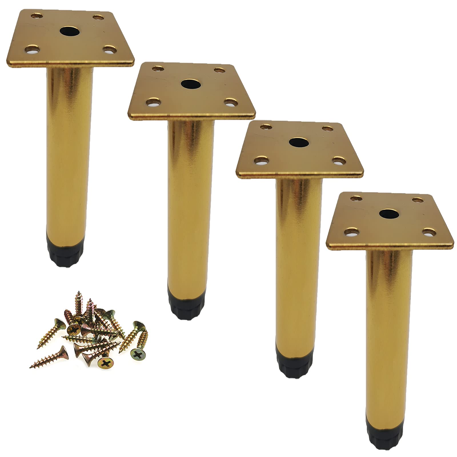 Buy M MIMHOOY Furniture Legs 6 inch, Metal Sofe Legs Set of 4 Gold