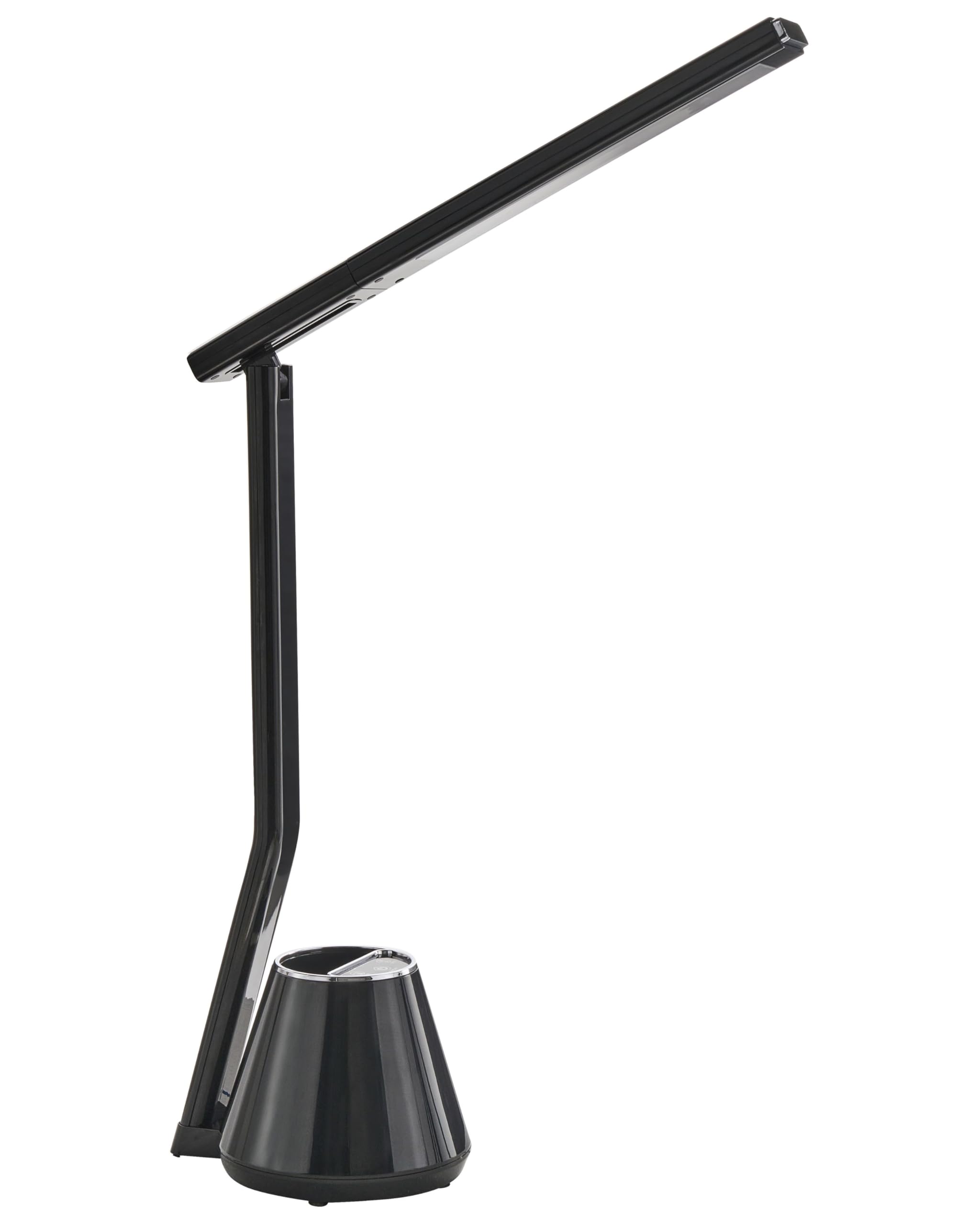 Beliani Lampada da scrivania moderna a LED con portapenne 3 modalità Materiale sintetico Paralume regolabile Nero