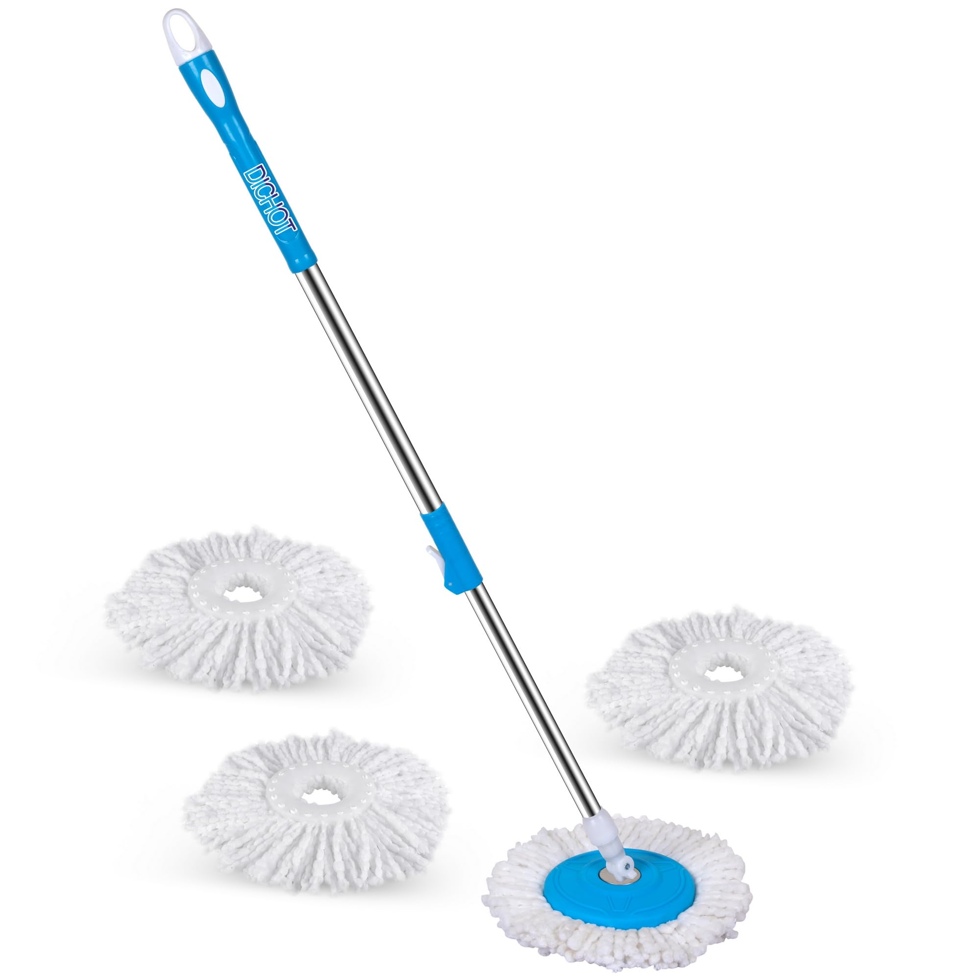 CHOTALIYA Spin Mop Extendable Handle/Stick Rod with 4 Refill (Sky Blue) (B0CQD1MHVQ) Amazon Price History, Amazon Price Tracker