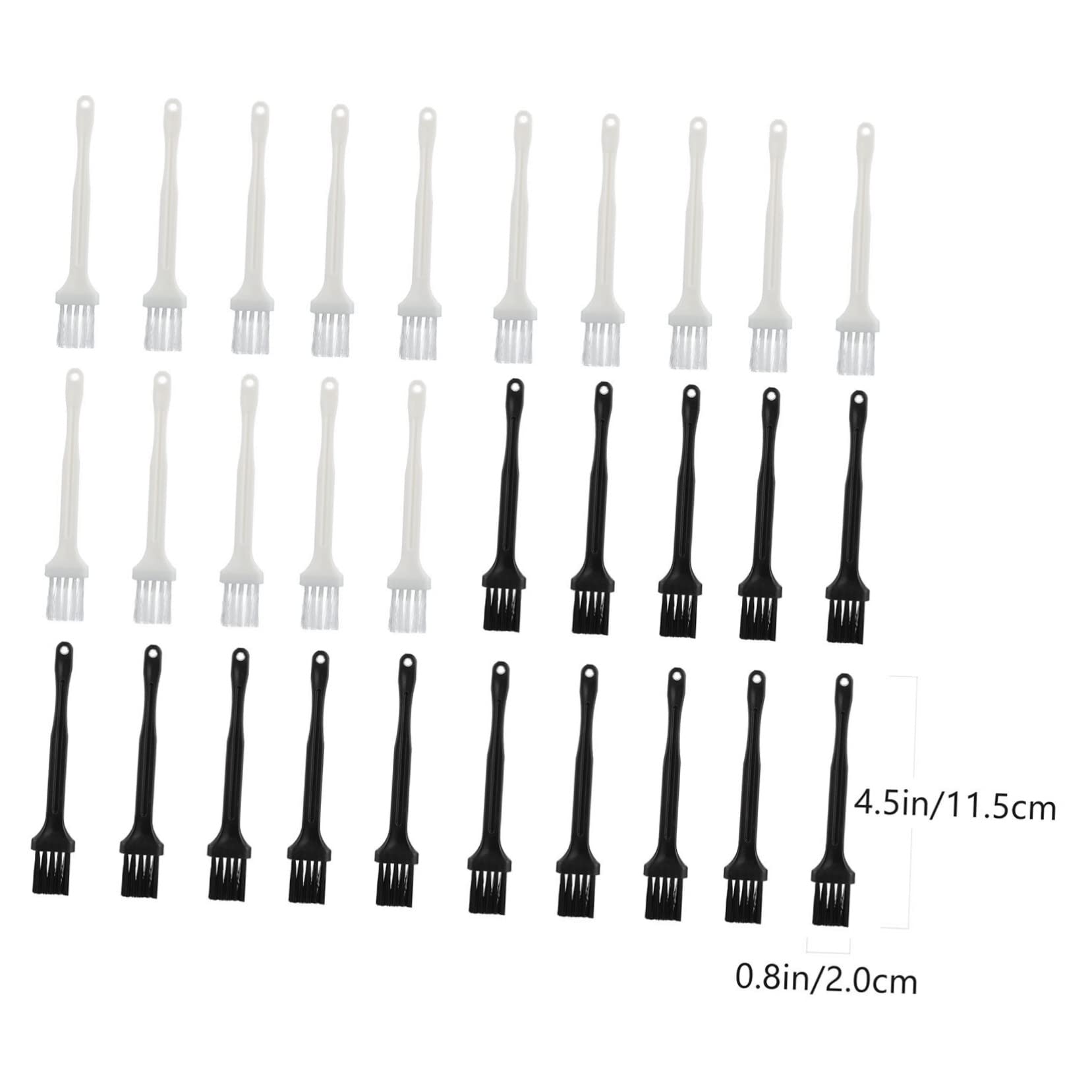 Gogogmee 30pcs Men's Beard Scrubber Detangler Shaving Brush Set Soft Nylon Bristles Gentle for Barbers