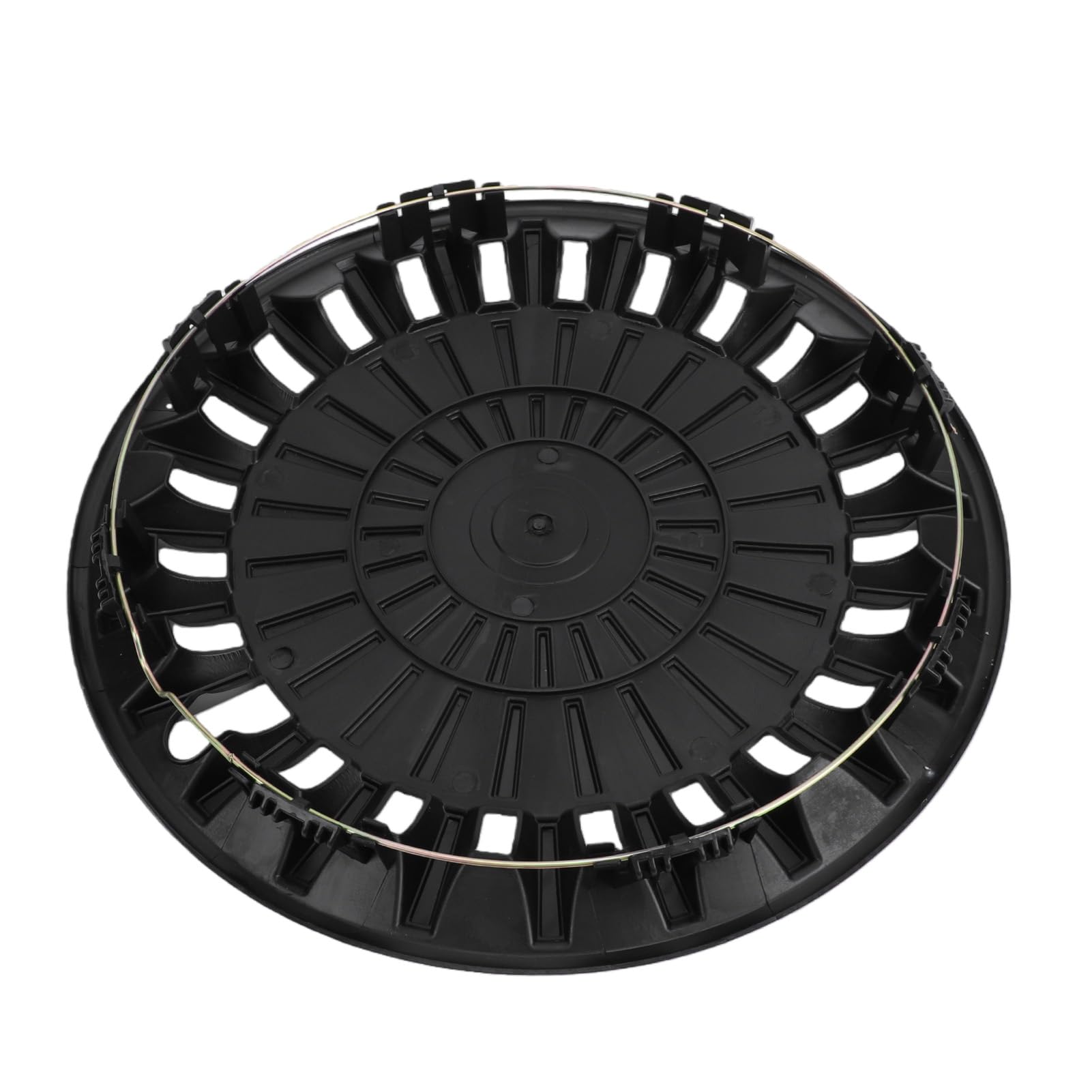 Aramox Piasta 500, Akcesoria do Osłon kół z ABS, 15-calowe Kołpaki R15 do Felg Stalowych, Konstrukcja Zatrzaskowa Pasuje V40, 208 i Innych (BLACK)