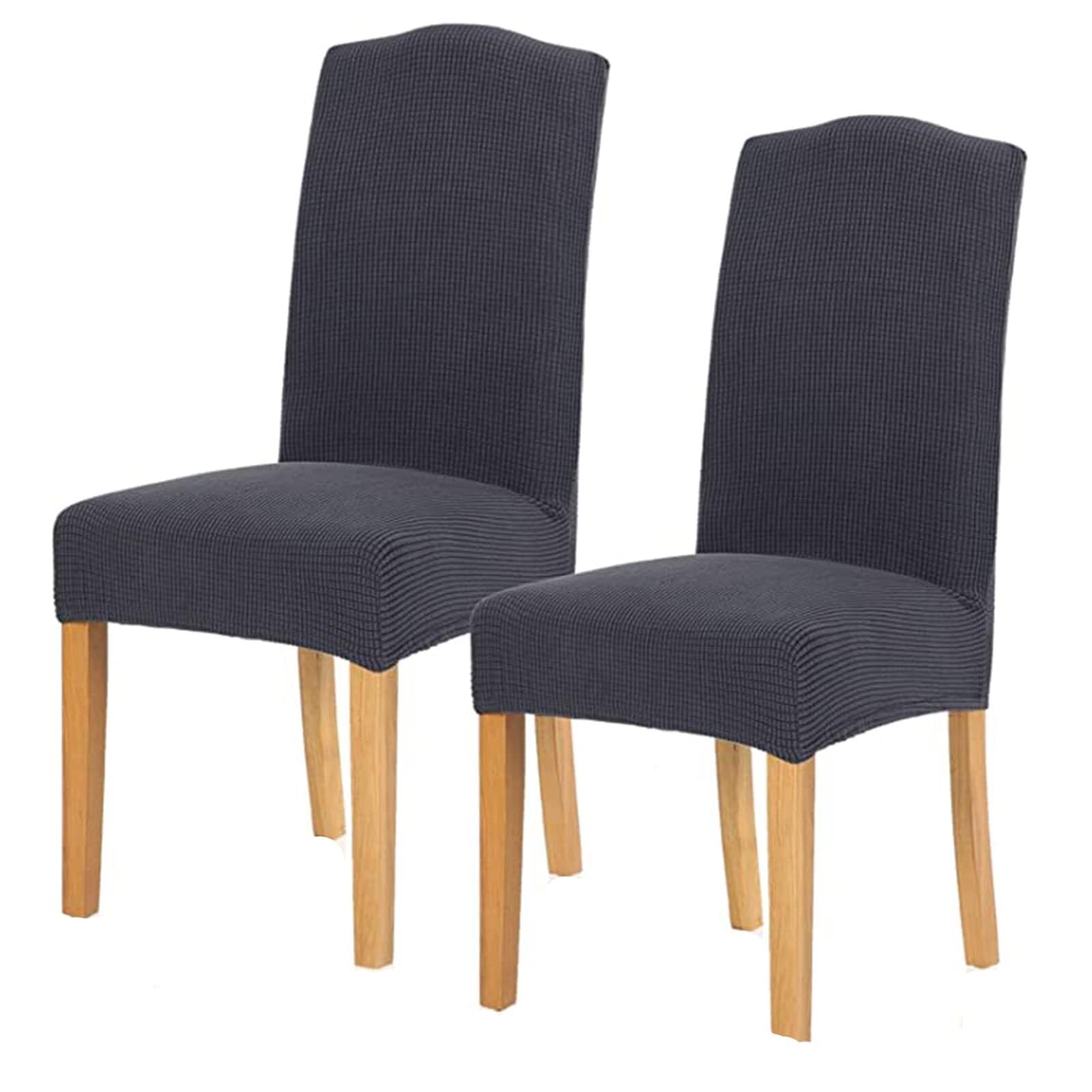 NMVAWIPT Elastic Spandex Chair Covers, Jacquard Slipcovers Stretch Removable Washable Protecter For Bar Hotel Wedding(#4,2pcs)