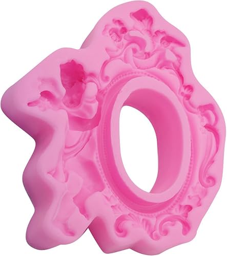 Silicone Moulds Angel Photo Frame Decorative Lace Fondant Cake Mold Mousse Chocolate Mold
