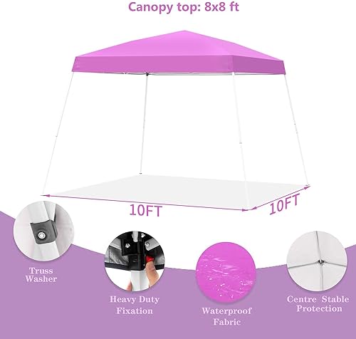 Miniatura 3 de GDY Tienda de campaña desplegable para exteriores de 8 x 10 pies, kioscos plegables instantáneos portátiles, toldo de patio con bolsa de transporte,