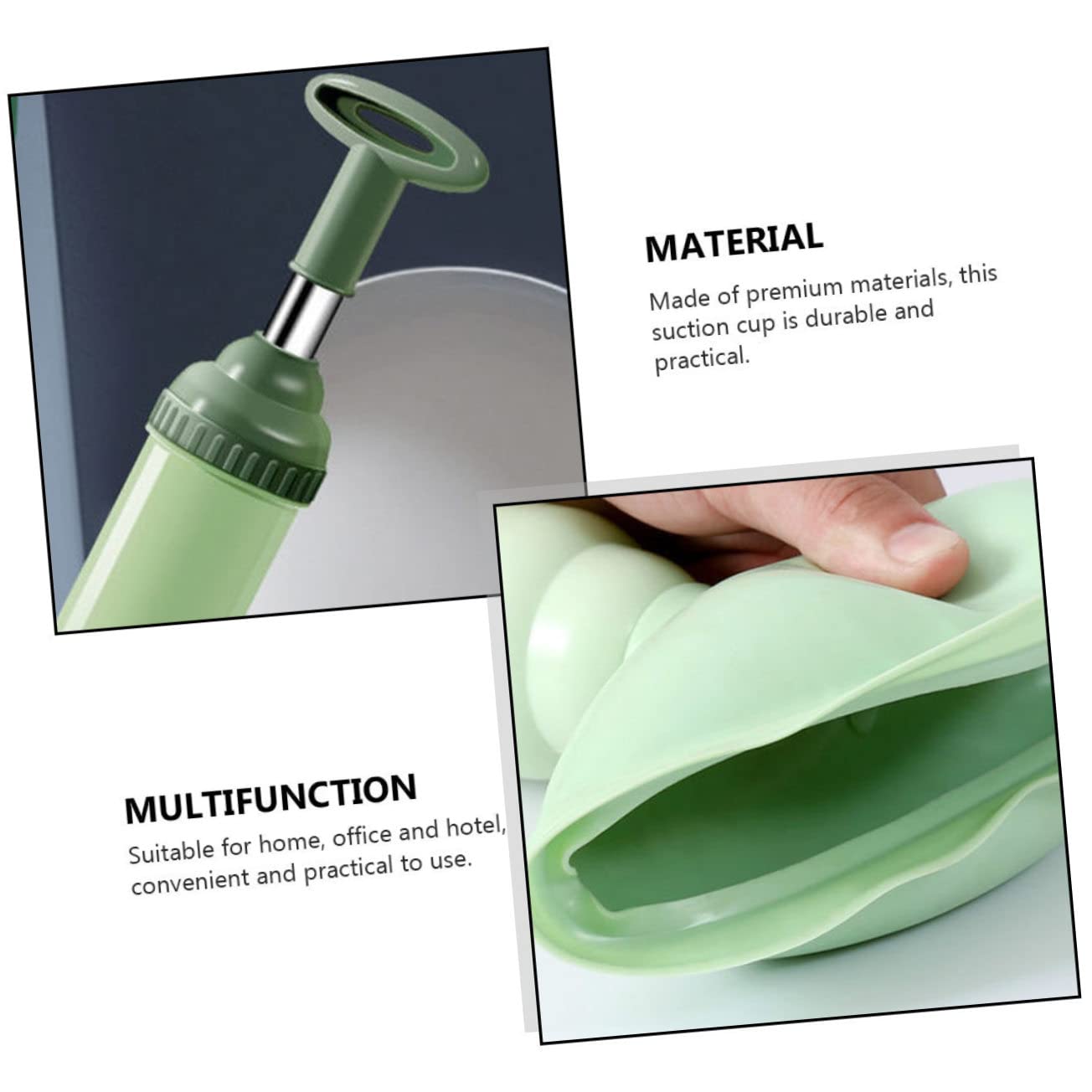 YARNOW Stura Water a Pressione per WC, Stura WC Professionale in PVC e Acciaio Inox, 2 Pezzi, Elimina Blocchi in Casa e Ufficio