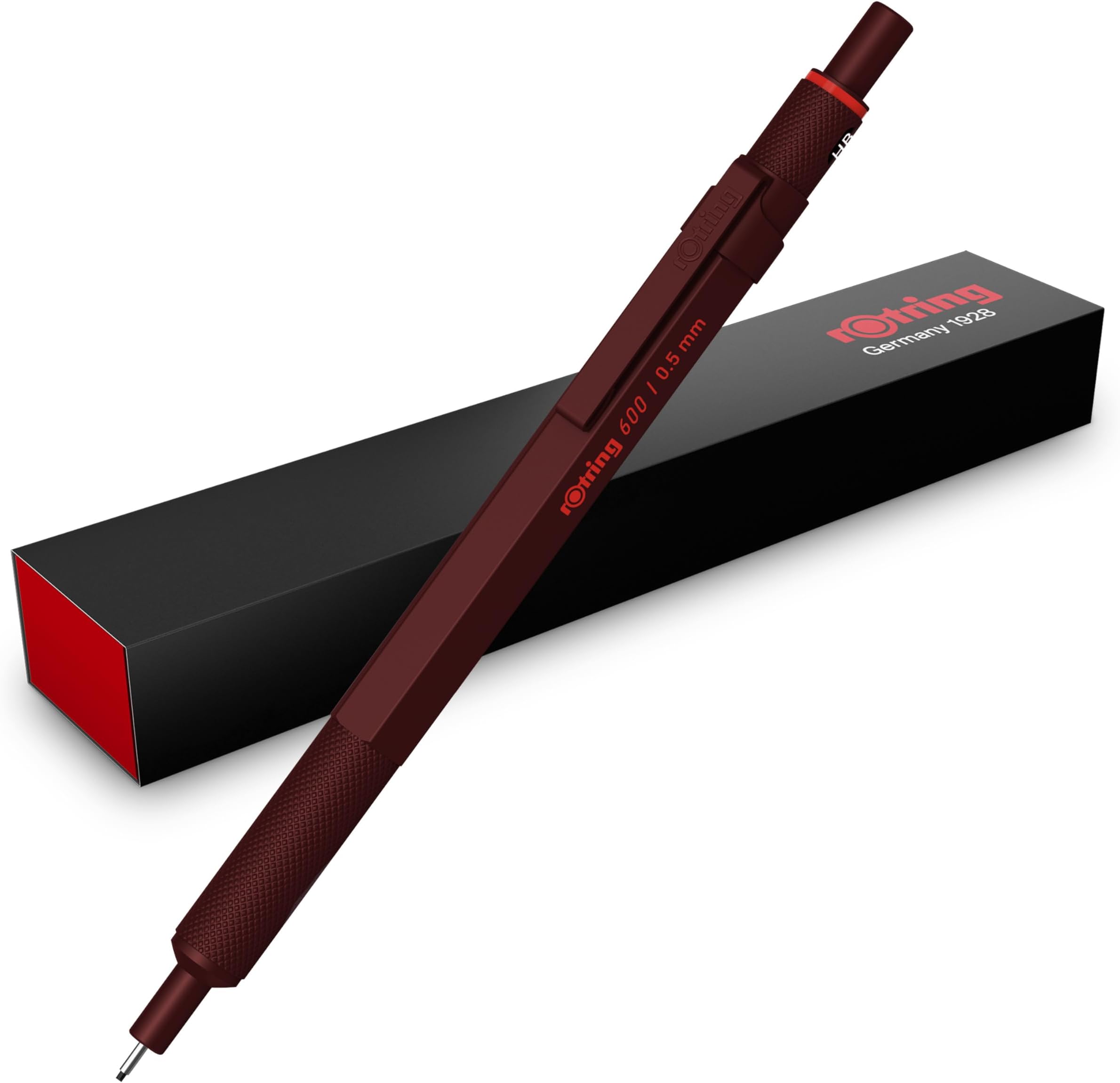 600 Full-Metal Body 0.7mm Mechanical Pencil, Black, for Precise Ruler-Based Drawing