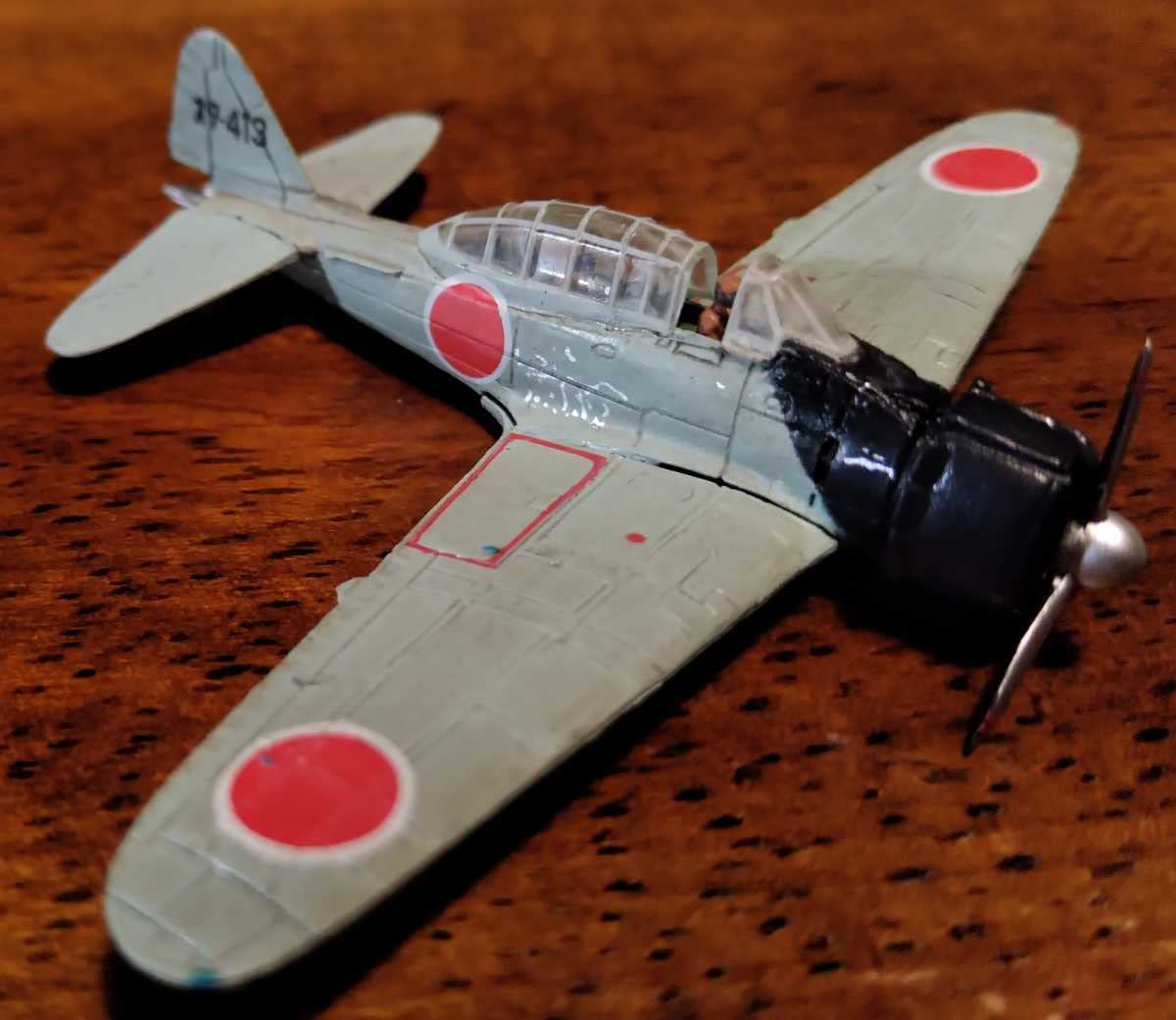 タカラ★零式艦上戦闘機★海洋堂★1/144★コンプリート TAKARA 海洋堂 零式艦上戦闘機 零戦五二型 まだら迷彩 1/144