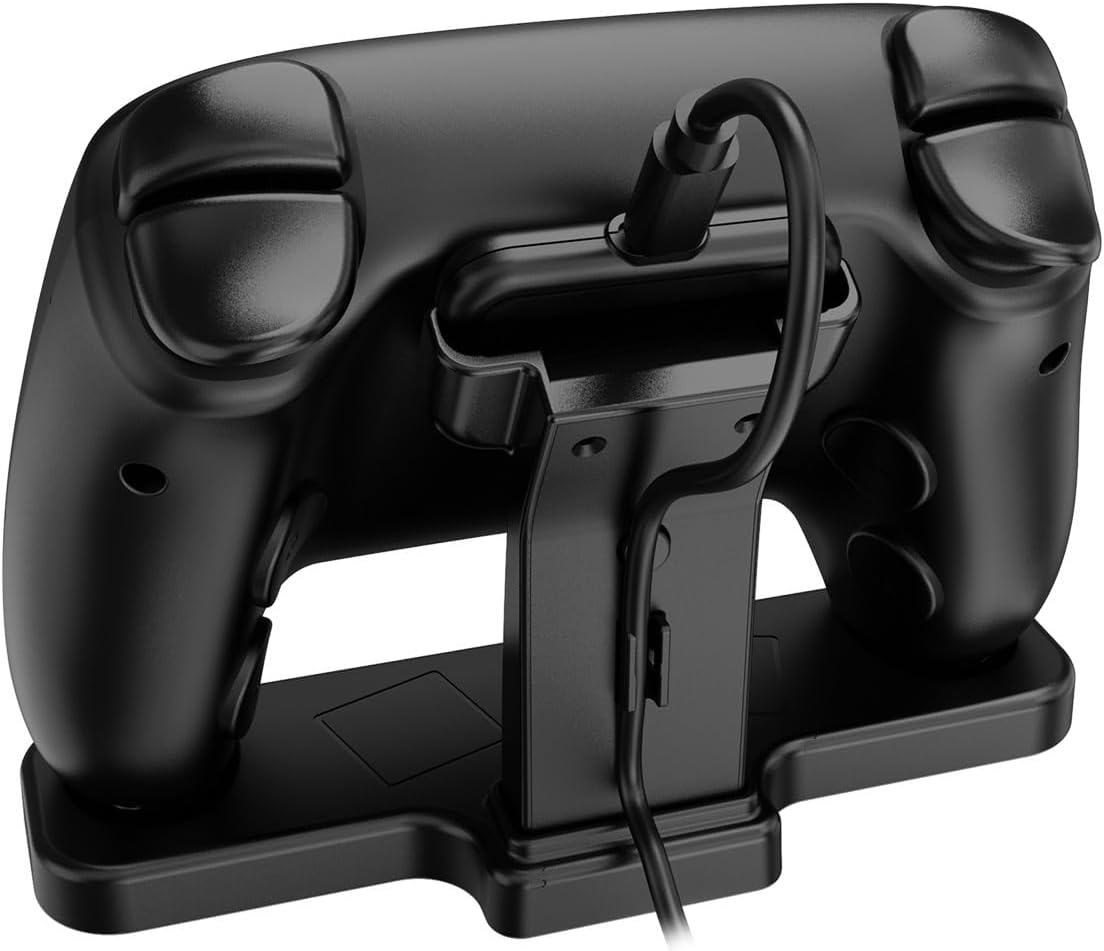 Magnetic Controller Charging Dock, Compatible with Steam Controller Gamepad, Desktop Gamepad Stand, JYS-SDM013 Charging Holder for Gaming Desktop Storage