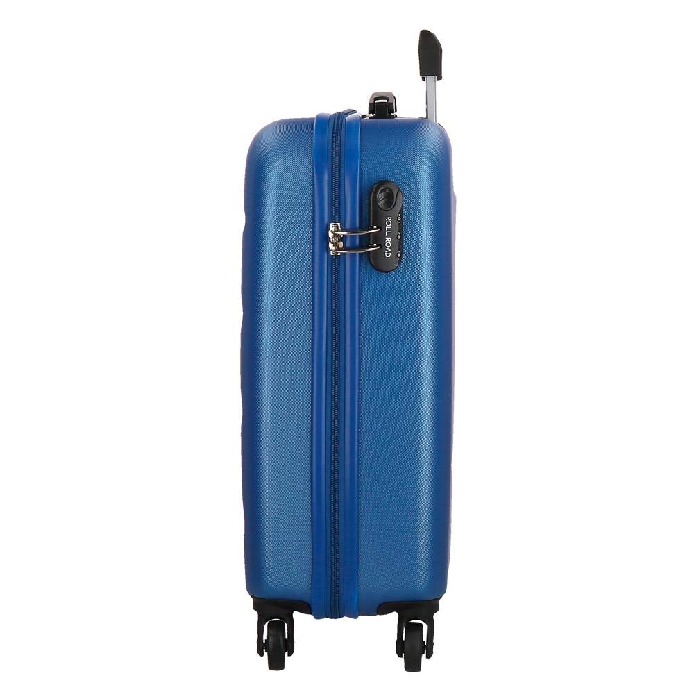 ROLL ROAD Trolley Rigido Cabina 55M, Flex Azzurro
