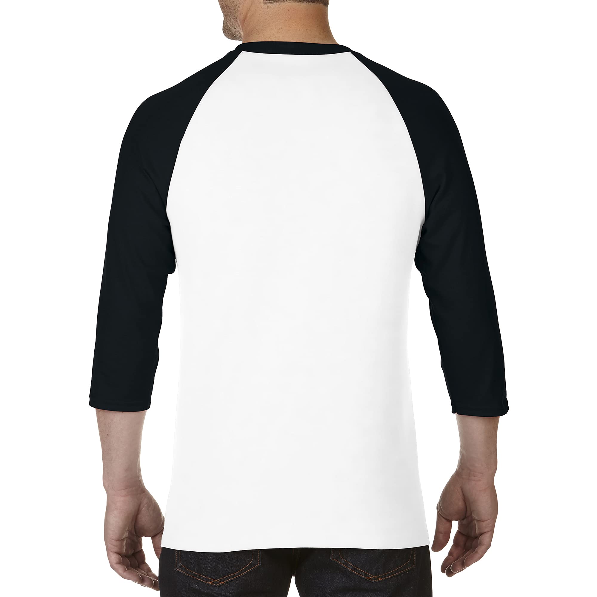 Gildan Heavy Cotton 3/4 Raglan T-Shirt Style G5700, Confezione da 2 T-Shirt Uomo (Pacco da 2)