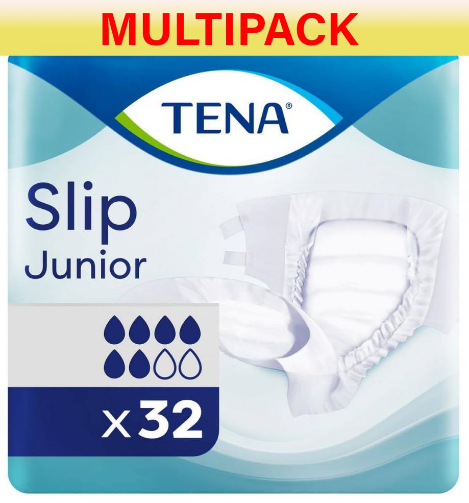 Tena TENA Slip Junior | 6 Drops Absorbency | Incontinence Slip | 4 Pack of 32