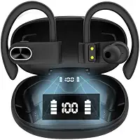 Fone De Ouvido Bluetooth Sem Fio Esportivo Anti Queda – Bateria 45h De Reprodução Com Microfone Compatível Com iPhone Samsung Xiaomi Motorola Celular Android Ios Academia Corrida [VALUANCE]