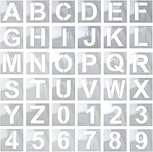 Letter Stencils Large 36 PCS, 5 Inch Alphabet Stencils Reusable Letters Template for Wood, Large Number Stencils for Painting, Letter and Number Stencils Art Craft Stencils for DIY Home Crafts Decor Art Projects
